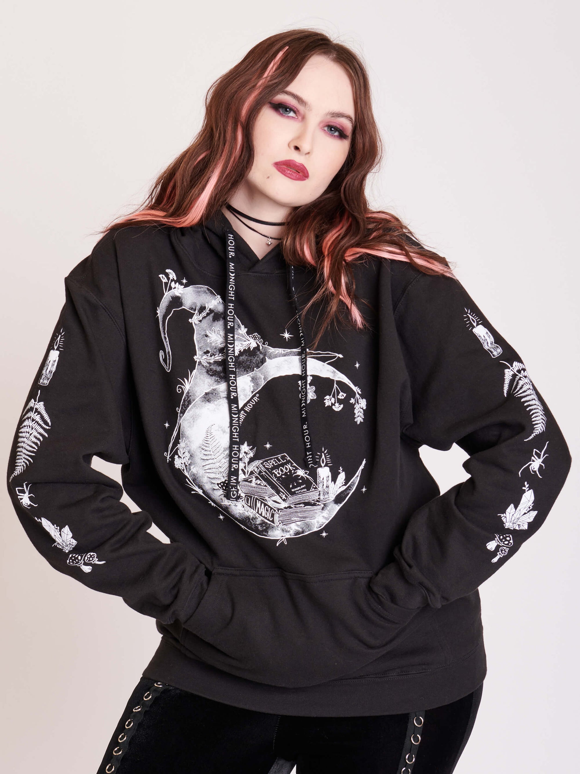 super thick fleece lined hoodie. Printed lined hood, logo drawcord, and kangaroo pocket.